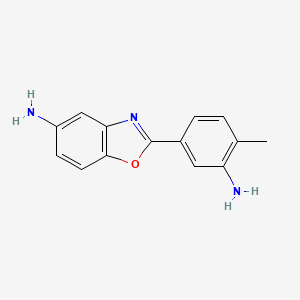 molecular formula C14H13N3O B5634715 2-(3-amino-4-methylphenyl)-1,3-benzoxazol-5-amine 