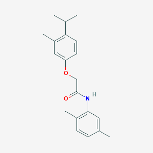 molecular formula C20H25NO2 B5634727 N-(2,5-dimethylphenyl)-2-(4-isopropyl-3-methylphenoxy)acetamide 