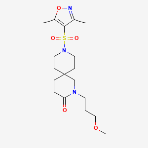 9-[(3,5-dimethylisoxazol-4-yl)sulfonyl]-2-(3-methoxypropyl)-2,9-diazaspiro[5.5]undecan-3-one