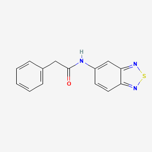 molecular formula C14H11N3OS B5634800 N-2,1,3-benzothiadiazol-5-yl-2-phenylacetamide 