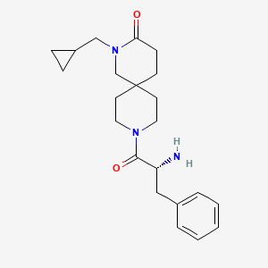 molecular formula C22H31N3O2 B5634823 2-(cyclopropylmethyl)-9-D-phenylalanyl-2,9-diazaspiro[5.5]undecan-3-one hydrochloride 