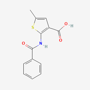 molecular formula C13H11NO3S B5634843 2-(benzoylamino)-5-methyl-3-thiophenecarboxylic acid 