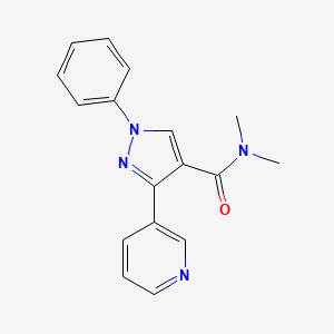 N,N-dimethyl-1-phenyl-3-(3-pyridinyl)-1H-pyrazole-4-carboxamide