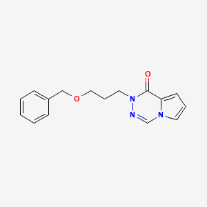 molecular formula C16H17N3O2 B5634923 2-[3-(benzyloxy)propyl]pyrrolo[1,2-d][1,2,4]triazin-1(2H)-one 