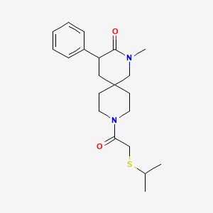 9-[(isopropylthio)acetyl]-2-methyl-4-phenyl-2,9-diazaspiro[5.5]undecan-3-one