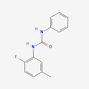 molecular formula C14H13FN2O B5634942 N-(2-fluoro-5-methylphenyl)-N'-phenylurea CAS No. 415943-68-9