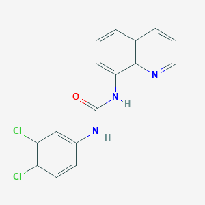 molecular formula C16H11Cl2N3O B5635053 N-(3,4-dichlorophenyl)-N'-8-quinolinylurea 