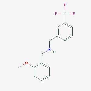 molecular formula C16H16F3NO B5635138 (2-methoxybenzyl)[3-(trifluoromethyl)benzyl]amine 