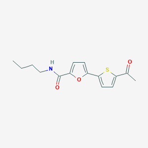molecular formula C15H17NO3S B5635143 5-(5-acetyl-2-thienyl)-N-butyl-2-furamide 