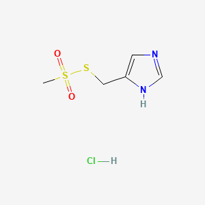molecular formula C5H9ClN2O2S2 B563515 Imidazole-4-methyl Methanethiosulfonate Hydrochloride CAS No. 1184970-27-1