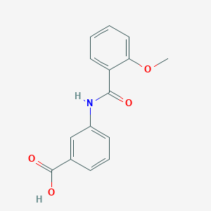 molecular formula C15H13NO4 B5635155 3-[(2-methoxybenzoyl)amino]benzoic acid 