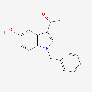molecular formula C18H17NO2 B5635160 1-(1-benzyl-5-hydroxy-2-methyl-1H-indol-3-yl)ethanone 
