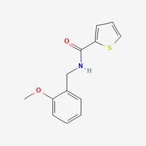 molecular formula C13H13NO2S B5635201 N-(2-methoxybenzyl)-2-thiophenecarboxamide 