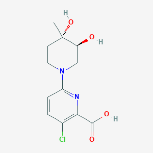 3-chloro-6-[(3S,4S)-3,4-dihydroxy-4-methylpiperidin-1-yl]pyridine-2-carboxylic acid