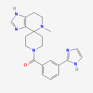 1'-[3-(1H-imidazol-2-yl)benzoyl]-5-methyl-1,5,6,7-tetrahydrospiro[imidazo[4,5-c]pyridine-4,4'-piperidine]