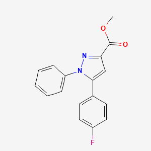 methyl 5-(4-fluorophenyl)-1-phenyl-1H-pyrazole-3-carboxylate