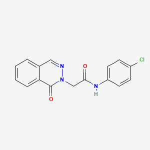 N-(4-chlorophenyl)-2-(1-oxo-2(1H)-phthalazinyl)acetamide