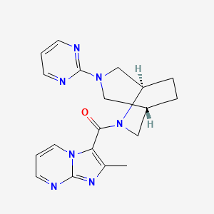 2-methyl-3-{[(1S*,5R*)-3-(2-pyrimidinyl)-3,6-diazabicyclo[3.2.2]non-6-yl]carbonyl}imidazo[1,2-a]pyrimidine