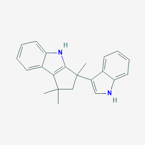 B056354 3-(1H-Indol-3-yl)-1,1,3-trimethyl-1,2,3,4-tetrahydro-cyclopent(b)indole CAS No. 120551-57-7