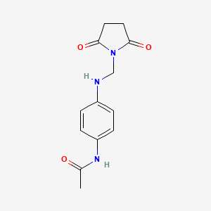 molecular formula C13H15N3O3 B5635476 N-(4-{[(2,5-dioxo-1-pyrrolidinyl)methyl]amino}phenyl)acetamide 