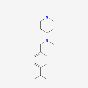 molecular formula C17H28N2 B5635488 N-(4-isopropylbenzyl)-N,1-dimethyl-4-piperidinamine 