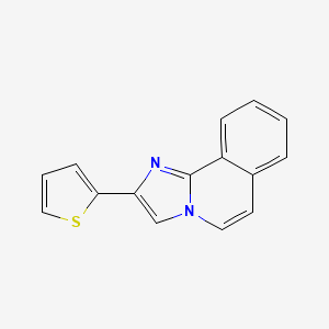 molecular formula C15H10N2S B5635573 2-(2-噻吩基)咪唑并[2,1-a]异喹啉 
