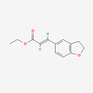 B563558 Ethyl 3-(2,3-dihydro-1-benzofuran-5-yl)acrylate CAS No. 196597-65-6