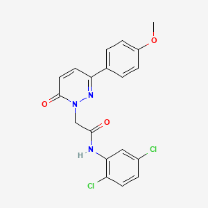 molecular formula C19H15Cl2N3O3 B5635594 N-(2,5-dichlorophenyl)-2-[3-(4-methoxyphenyl)-6-oxo-1(6H)-pyridazinyl]acetamide 