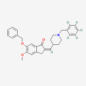 molecular formula C30H31NO3 B563560 1-(Benzyl-d5)-4-[(6-benzyloxy-5-methoxy-1-indanone)-2-ylidenyl]methylpiperidine CAS No. 1185246-73-4