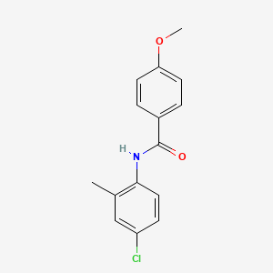 molecular formula C15H14ClNO2 B5635600 N-(4-chloro-2-methylphenyl)-4-methoxybenzamide 