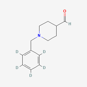 molecular formula C13H17NO B563561 1-(苄基-d5)-4-哌啶甲醛 CAS No. 1185027-87-5