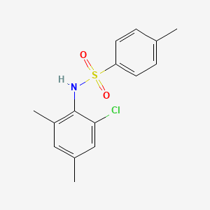 molecular formula C15H16ClNO2S B5635614 N-(2-chloro-4,6-dimethylphenyl)-4-methylbenzenesulfonamide 