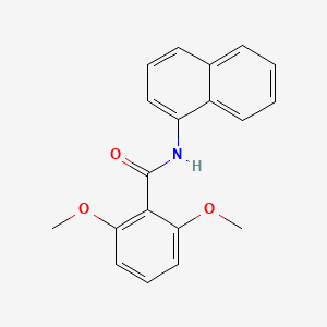 molecular formula C19H17NO3 B5635637 2,6-dimethoxy-N-1-naphthylbenzamide 