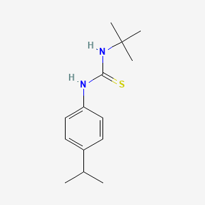 molecular formula C14H22N2S B5635644 N-(tert-butyl)-N'-(4-isopropylphenyl)thiourea 