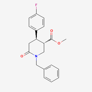 B563565 Methyl (3S,4R)-1-benzyl-4-(4-fluorophenyl)-6-oxopiperidine-3-carboxylate CAS No. 612095-72-4