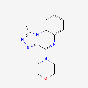 molecular formula C14H15N5O B5635667 1-methyl-4-(4-morpholinyl)[1,2,4]triazolo[4,3-a]quinoxaline 