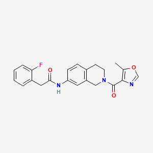 2-(2-fluorophenyl)-N-{2-[(5-methyl-1,3-oxazol-4-yl)carbonyl]-1,2,3,4-tetrahydroisoquinolin-7-yl}acetamide