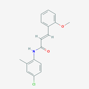 molecular formula C17H16ClNO2 B5635675 N-(4-chloro-2-methylphenyl)-3-(2-methoxyphenyl)acrylamide 