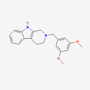 molecular formula C20H22N2O2 B5635687 2-(3,5-dimethoxybenzyl)-2,3,4,9-tetrahydro-1H-beta-carboline 