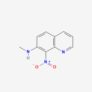 molecular formula C10H9N3O2 B563571 N-甲基-8-硝基喹啉-7-胺 CAS No. 147293-16-1