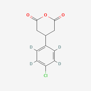 molecular formula C11H9ClO3 B563574 3-(4-Chlorophenyl)glutaric-d4 Anhydride CAS No. 1189700-43-3