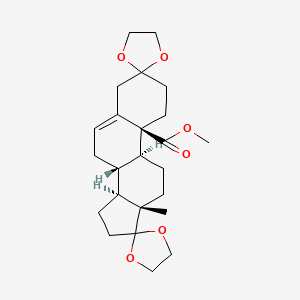 B563579 Methyl 3,3,17,17-Bis(ethylenedioxy)androst-5-en-19-oate CAS No. 5696-45-7