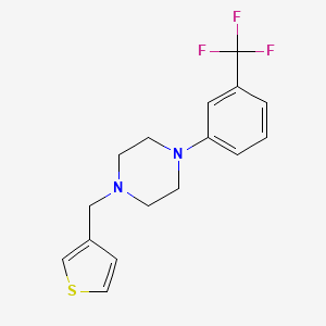 molecular formula C16H17F3N2S B5635796 1-(3-thienylmethyl)-4-[3-(trifluoromethyl)phenyl]piperazine 