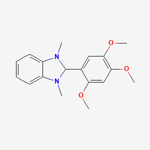 1,3-dimethyl-2-(2,4,5-trimethoxyphenyl)-2,3-dihydro-1H-benzimidazole