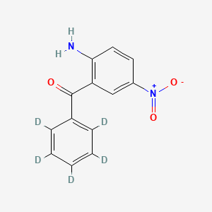 molecular formula C13H10N2O3 B563581 5-氨基-2-硝基苯甲酮-d5 CAS No. 1189718-61-3