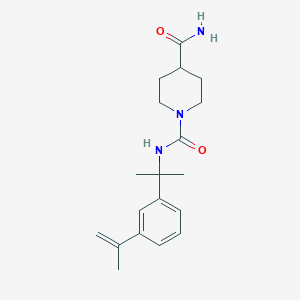 molecular formula C19H27N3O2 B5635830 N~1~-[1-(3-isopropenylphenyl)-1-methylethyl]-1,4-piperidinedicarboxamide 
