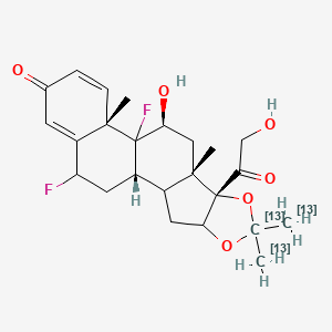molecular formula C24H30F2O6 B563592 Fluocinolone Acetonide-13C3 CAS No. 1262192-25-5