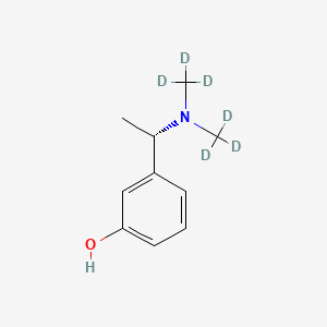 molecular formula C10H15NO B563595 3-[(1S)-1-[Bis(trideuteriomethyl)amino]ethyl]phenol CAS No. 1217706-31-4