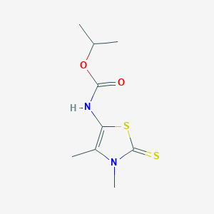 molecular formula C9H14N2O2S2 B5635967 isopropyl (3,4-dimethyl-2-thioxo-2,3-dihydro-1,3-thiazol-5-yl)carbamate 