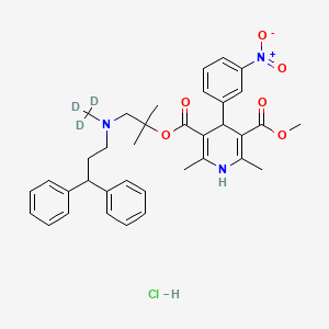 molecular formula C36H42ClN3O6 B563598 Lercanidipine-d3 Hydrochloride CAS No. 1189954-18-4